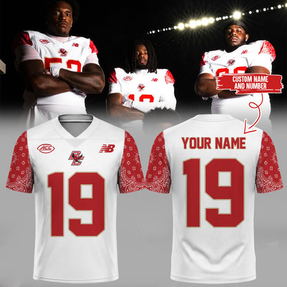 Limited Edition Red Bandana For Welles Custom Football Jersey