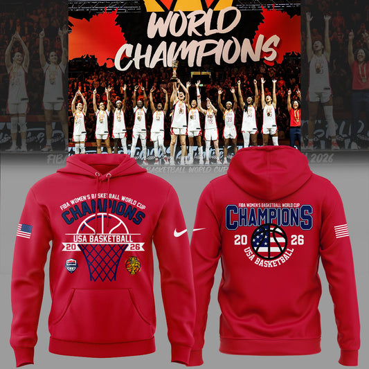 Limited Edition FIBA Women’s Basketball WC 2026 Champions 🏀🏆 Hoodie