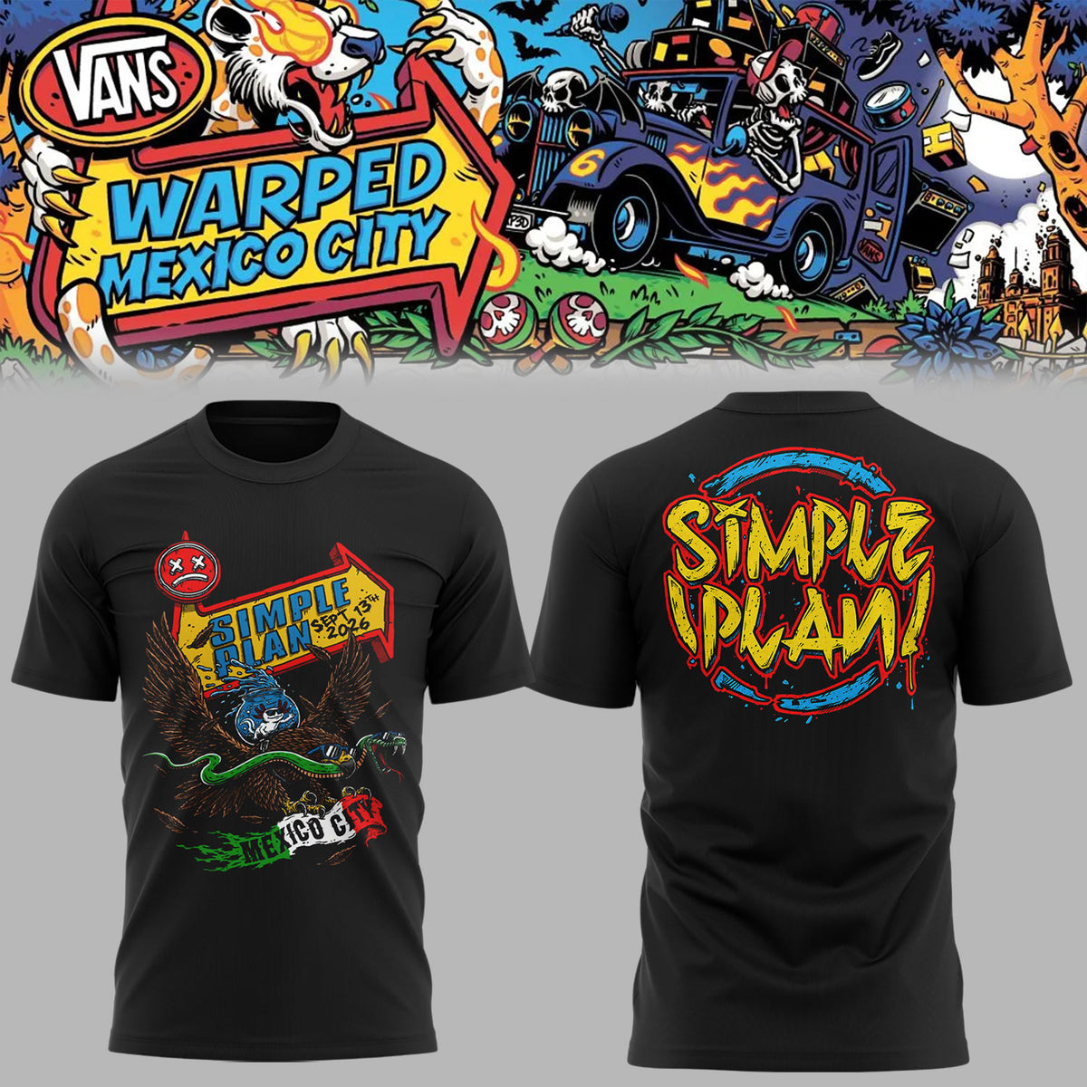 Limited Edition Vans Warped Tour Mexico City 2026 Shirt