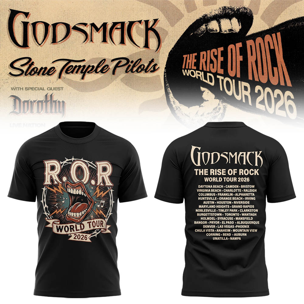 Limited Edition “The Rise Of Rock” Tour 2026 Shirt