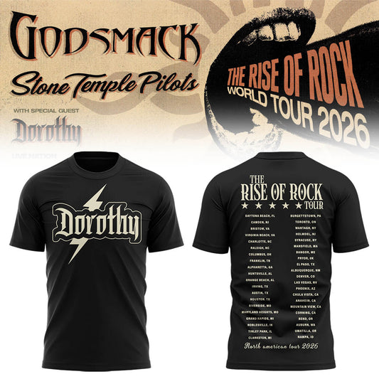 Limited Edition “The Rise Of Rock” Tour 2026 Shirt