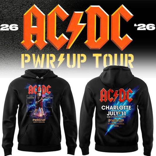 Limited Edition POWER UP Tour 2026 At Bank of America Stadium Hoodie