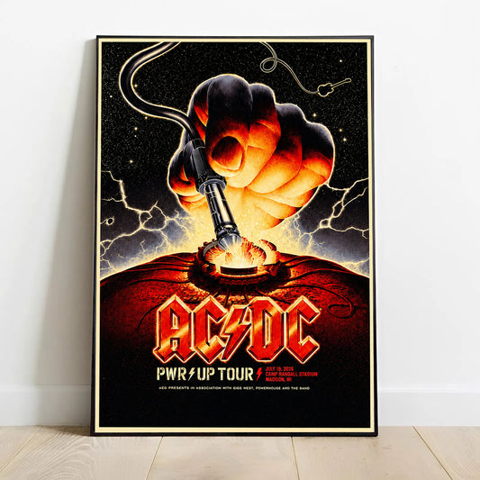 Limited EditioPWR UP Tour 2026 At Camp Randall Stadium Poster