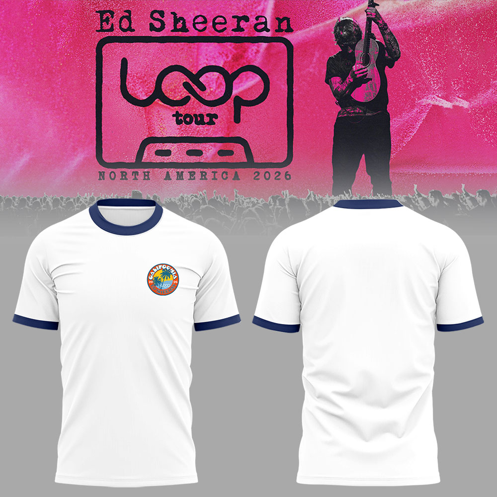 Ed “North American Loop Tour 2026” at Petco Park,CA🎸➕✖️➗ Shirt