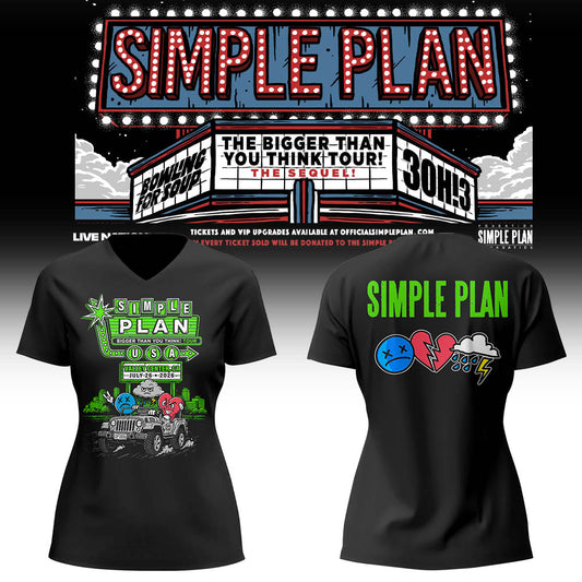 Limited Edition Bigger Than You Think! Tour in Valley Center,CA V-neck TShirt
