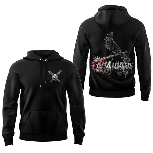 Limited Edition Death Metal Cardinals Logo 2026 Hoodie