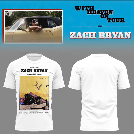 Limited Zach “With Heaven On Tour 2026.” TShirt