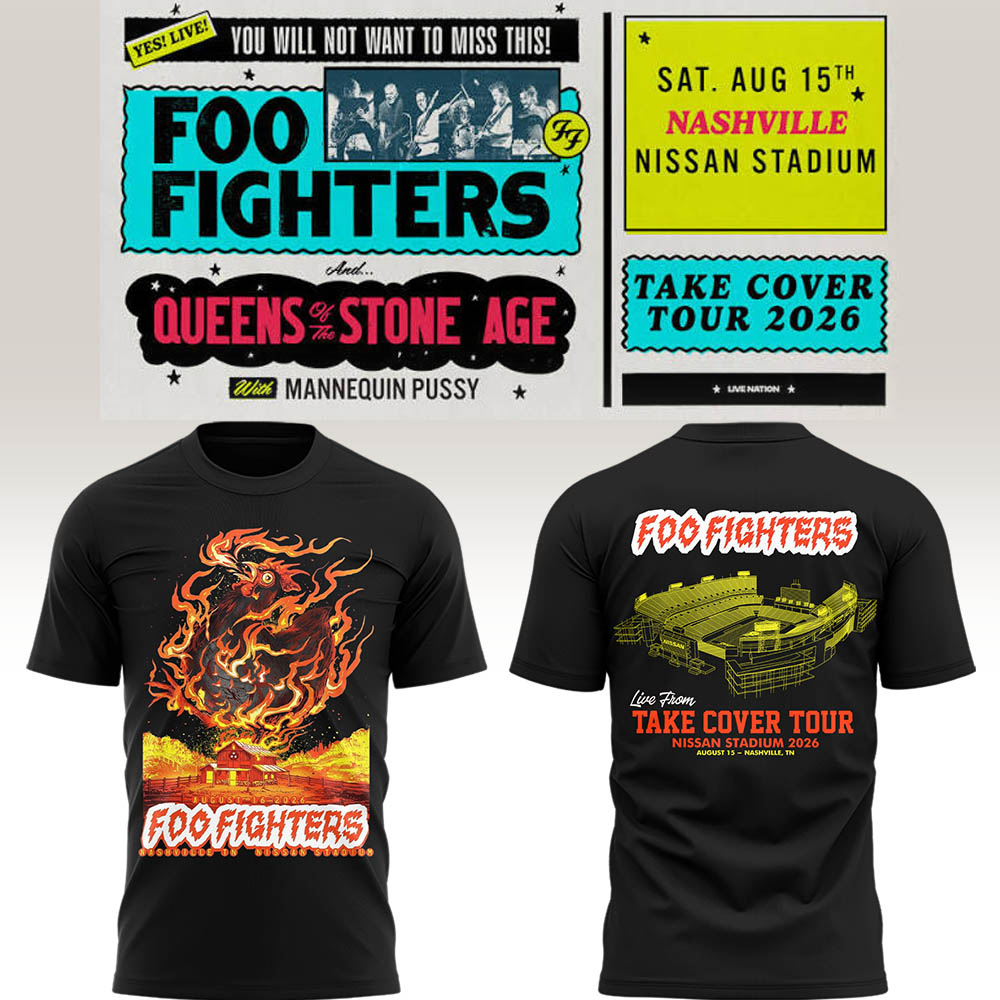 FF 🎸🎤 “Take Cover Tour 2026” in Nashville,TN TShirt
