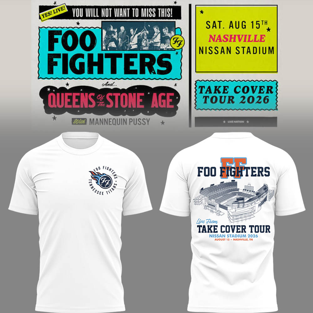 FF 🎸🎤 “Take Cover Tour 2026” in Nashville,TN TShirt