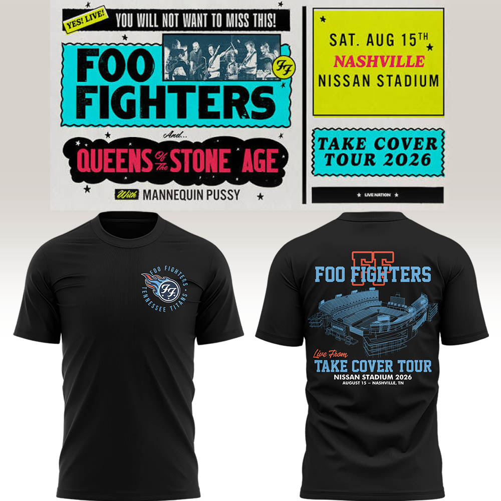 FF 🎸🎤 “Take Cover Tour 2026” in Nashville,TN TShirt