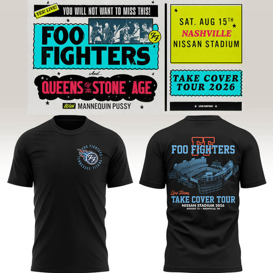 FF 🎸🎤 “Take Cover Tour 2026” in Nashville,TN TShirt
