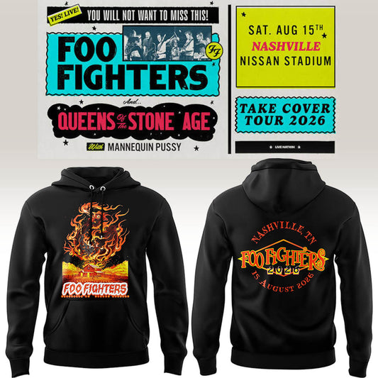 FF 🎸🎤 “Take Cover Tour 2026” in Nashville,TN Hoodie