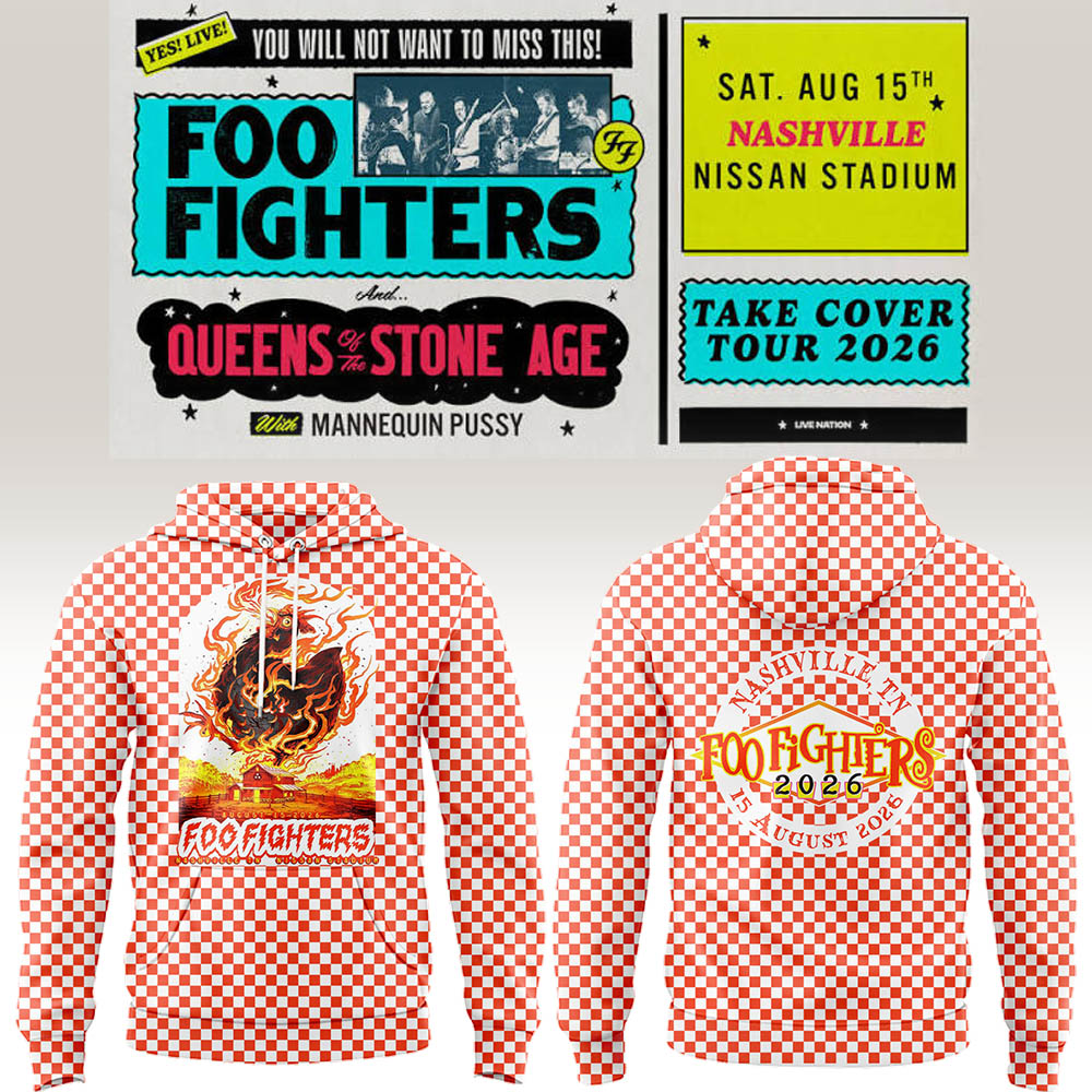 FF 🎸🎤 “Take Cover Tour 2026” in Nashville,TN Hoodie