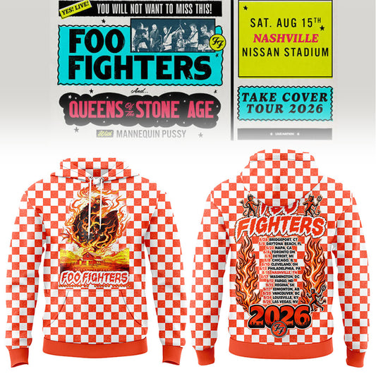 FF 🎸🎤 “Take Cover Tour 2026” in Nashville,TN Hoodie