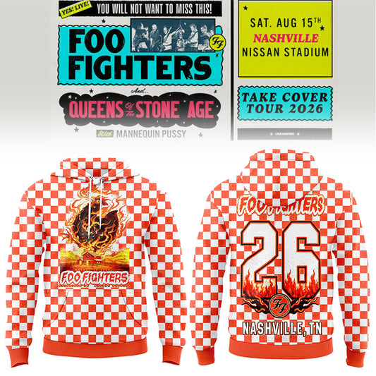 FF 🎸🎤 “Take Cover Tour 2026” in Nashville,TN Hoodie