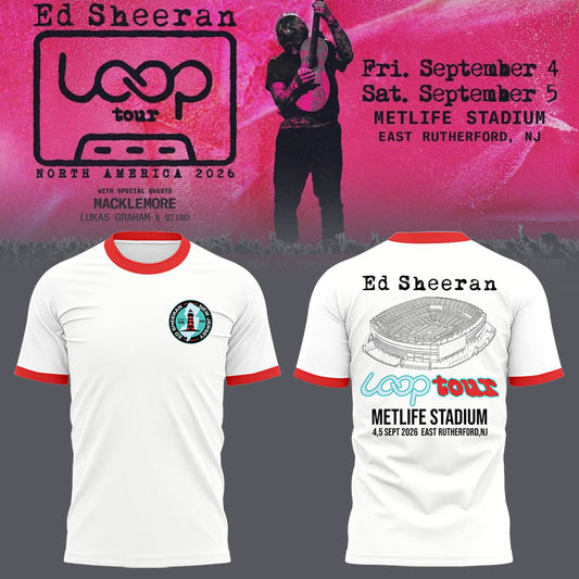 Ed “North American Loop Tour 2026″at MetLife Stadium,NJ 🎸➕✖️➗ Shirt