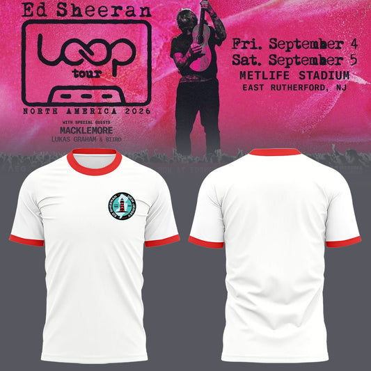 Ed “North American Loop Tour 2026″at MetLife Stadium,NJ 🎸➕✖️➗ Shirt
