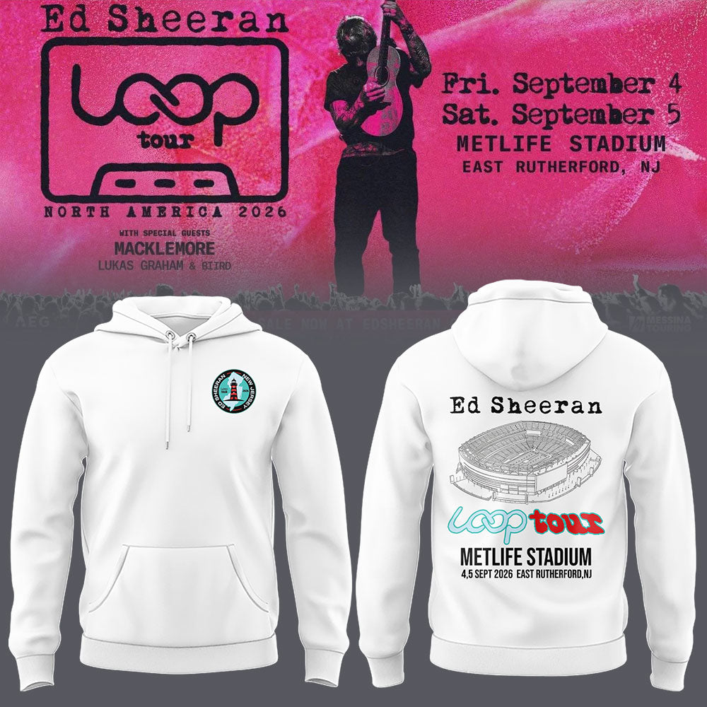 Ed “North American Loop Tour 2026″at MetLife Stadium,NJ 🎸➕✖️➗Hoodie