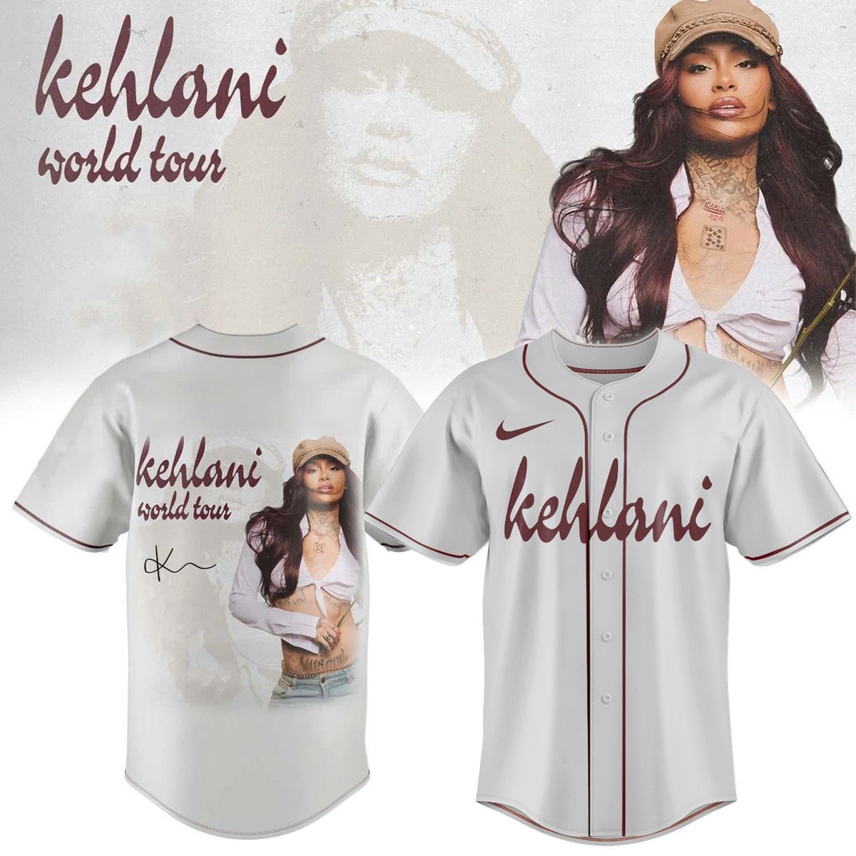 ,,,Kehlani World Tour Limited Edition Signature – Jersey