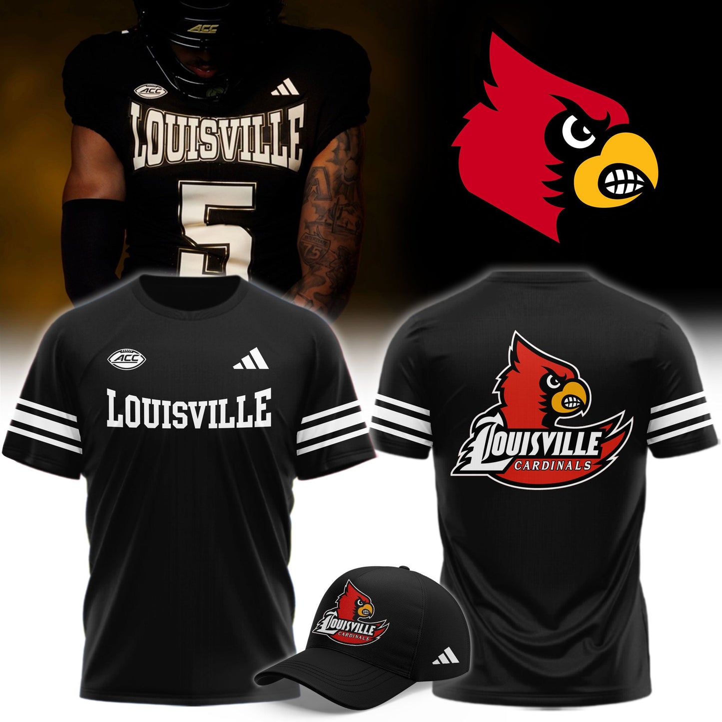 .Louisville Cardinals Football 2026 For The Ville Limited Shirt