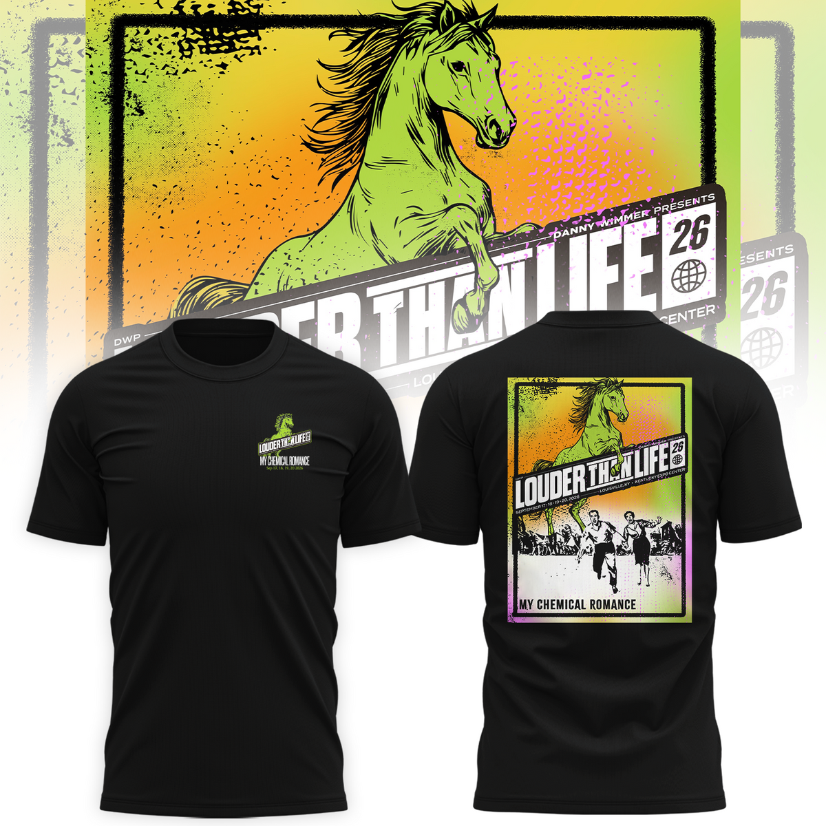 Limited Edition MCR Louder Than Life 2026 Louisville KY Shirt