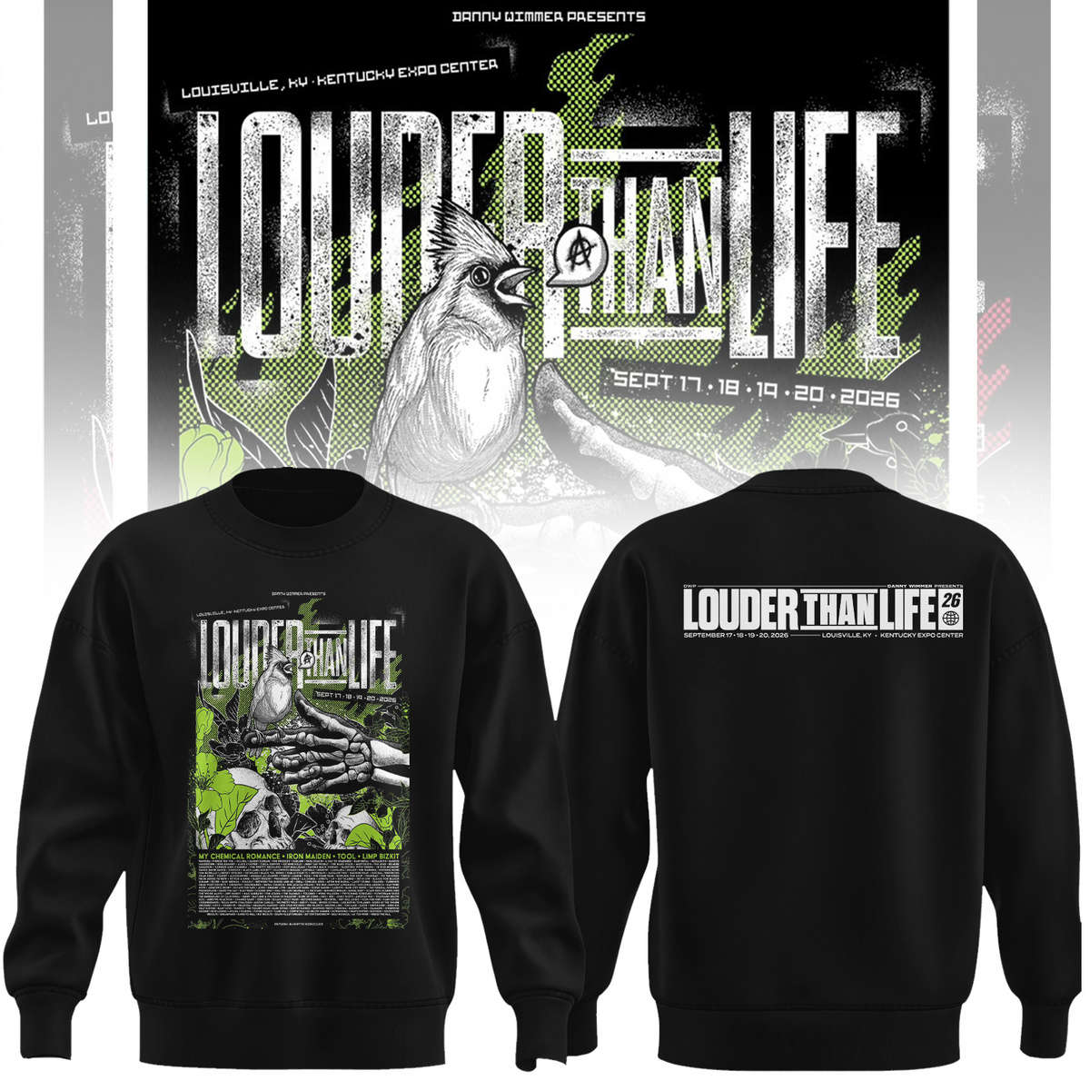 Louder Than Life Festival 2026 Merch At Kentucky Expo Center In Louisville KY On September 17 18 19 20 Sweater