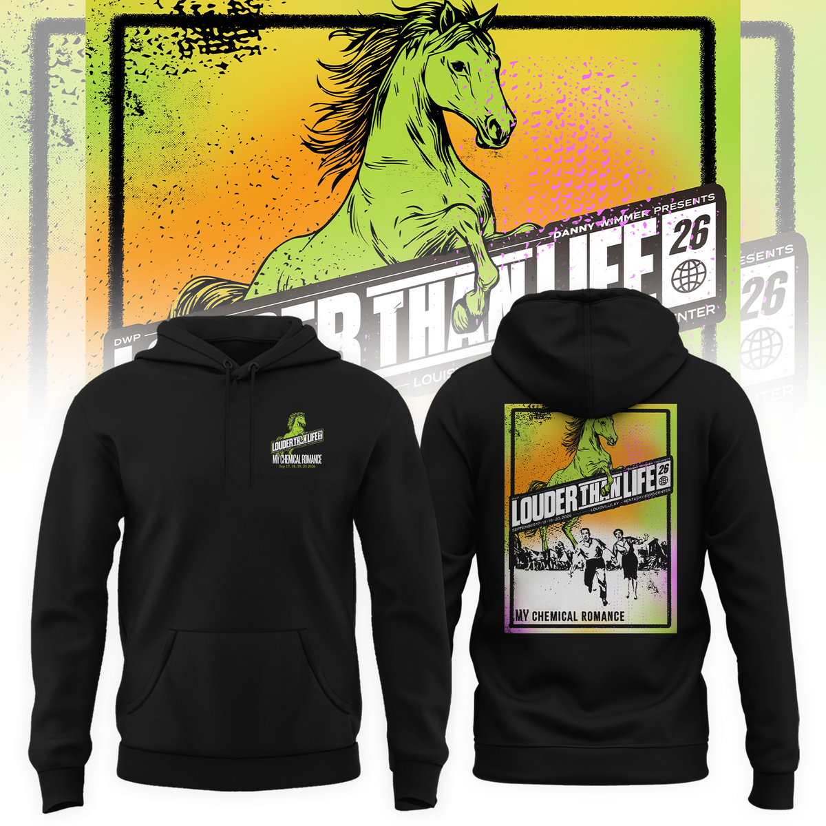 Limited Edition MCR Louder Than Life 2026 Louisville KY Shirt