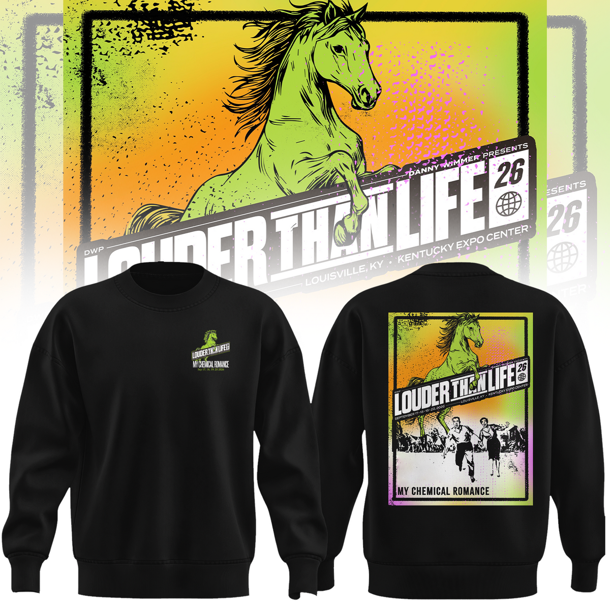 Limited Edition MCR Louder Than Life 2026 Louisville KY Shirt