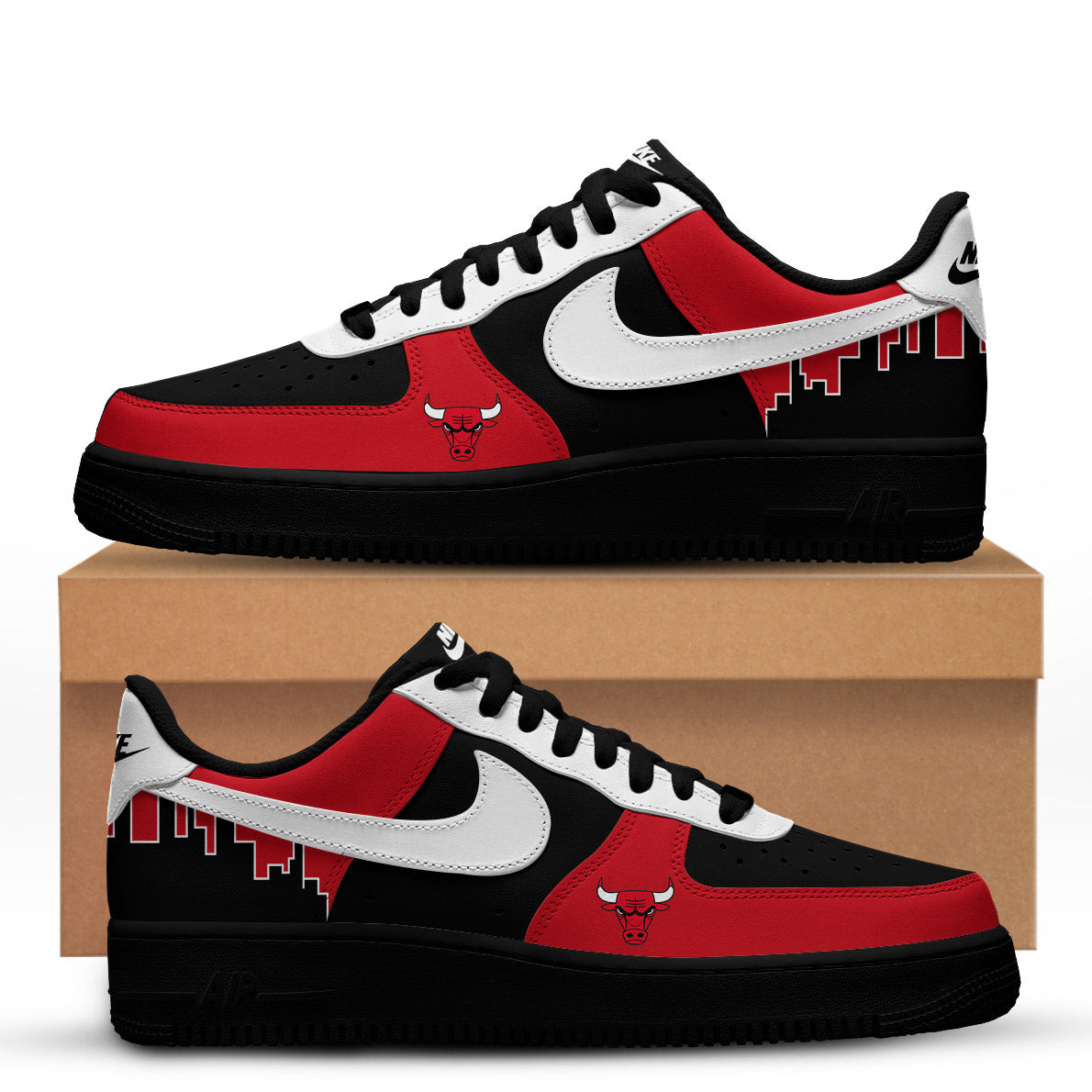 Basketball x Chicago Bulls Skyline Fan Shoes Custom