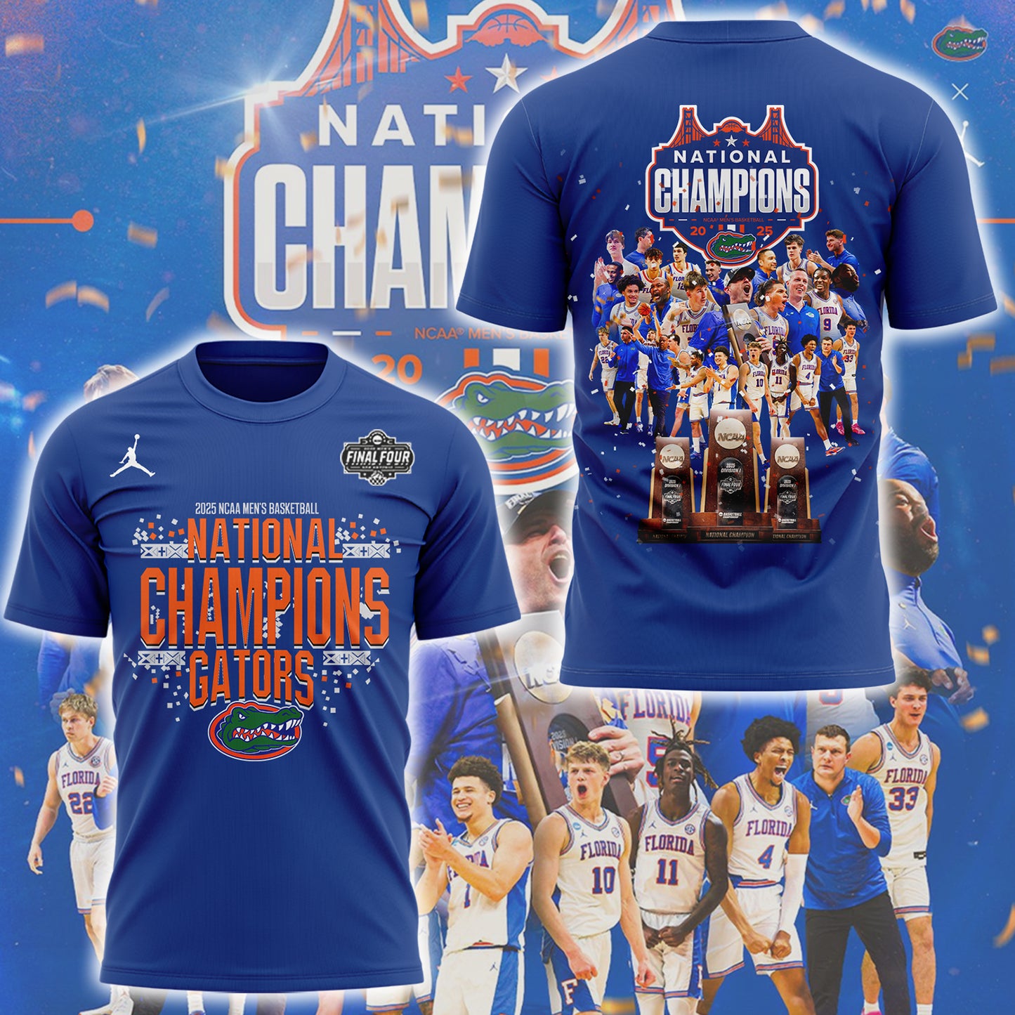 Limited Edition Florida Gators Men’s Basketball 3rd National Champions TShirt