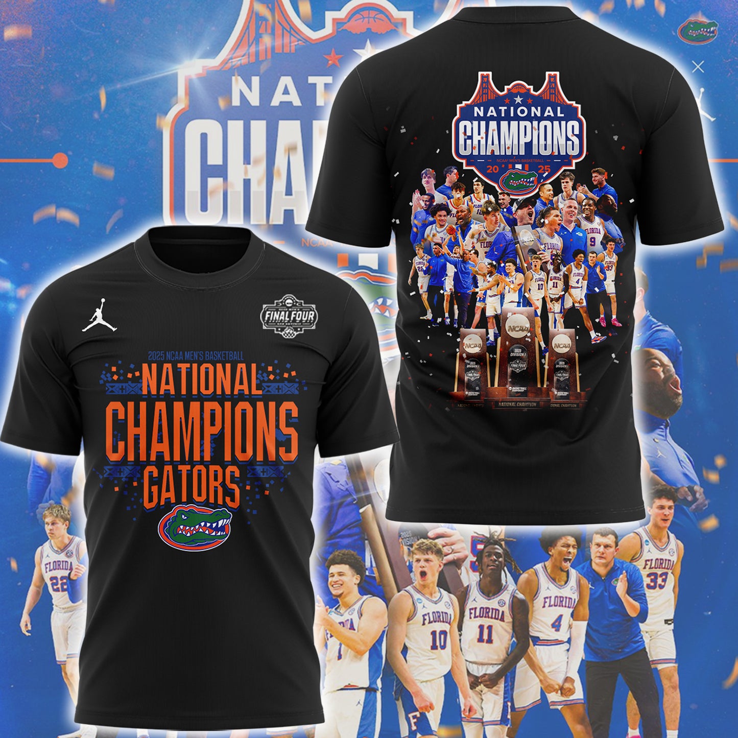 Limited Edition Florida Gators Men’s Basketball 3rd National Champions TShirt
