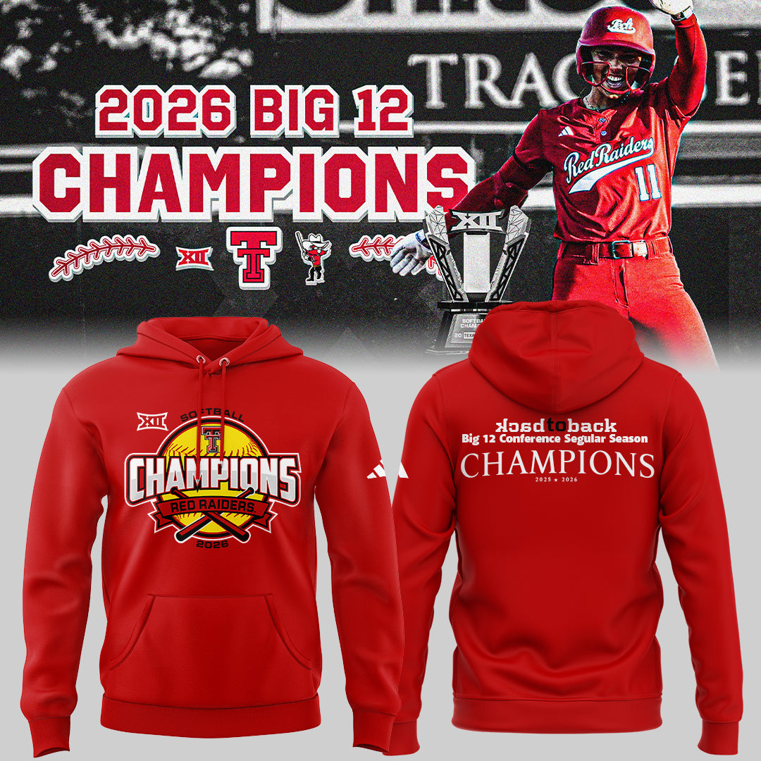 Limited Edition BACK-TO-BACK BIG 12 CHAMPIONS! 🏆 Hoodie