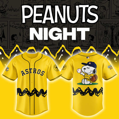 Astros x Peanuts Night ⚾🐶Custom Jersey