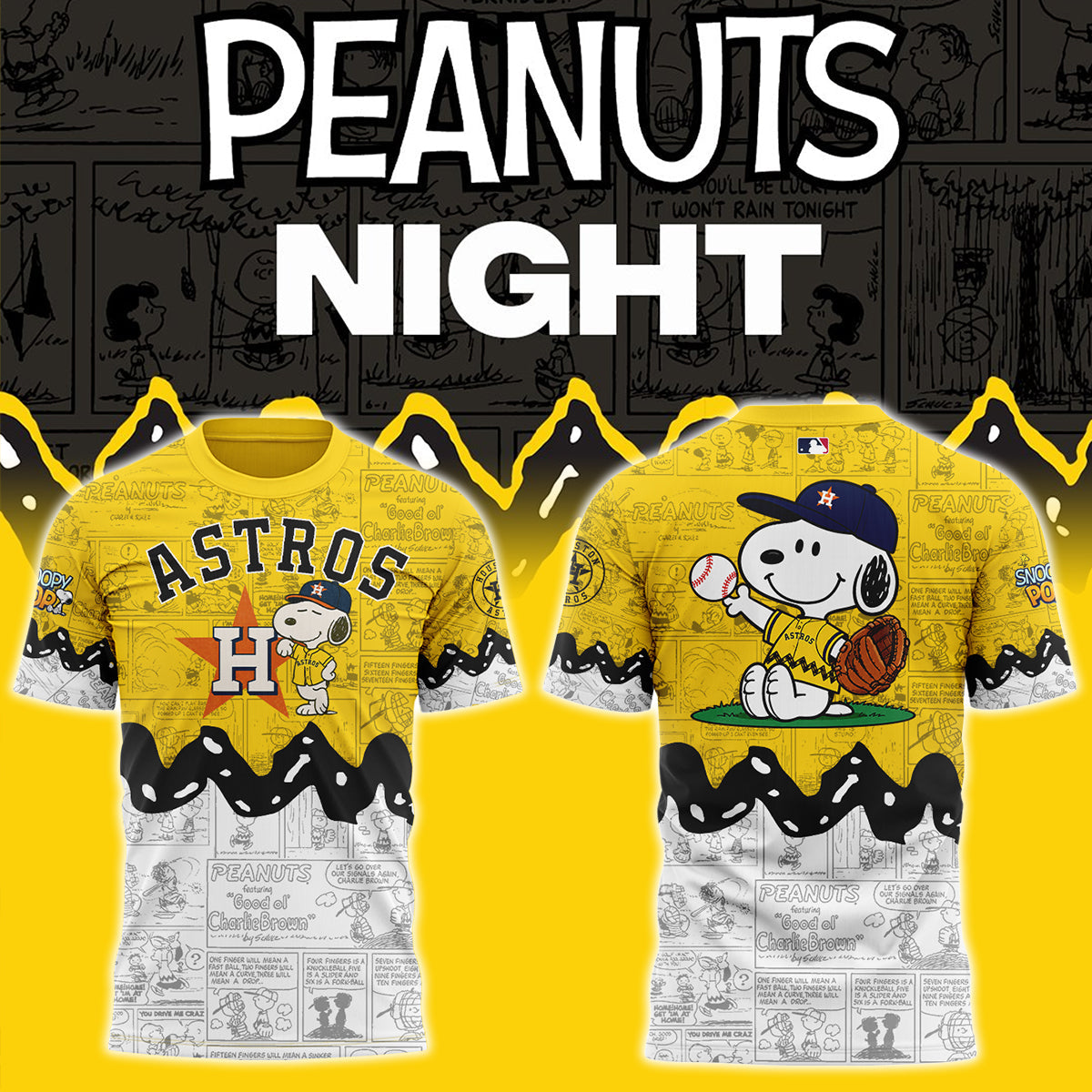 Astros x Peanuts Night ⚾🐶 Shirt