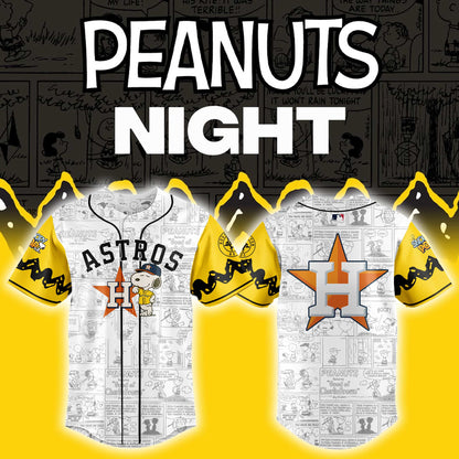 Astros x Peanuts Night ⚾🐶Custom Jersey