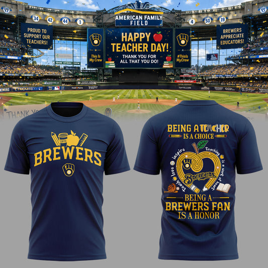 Limited Edition Brewers x Teacher Day TShirt