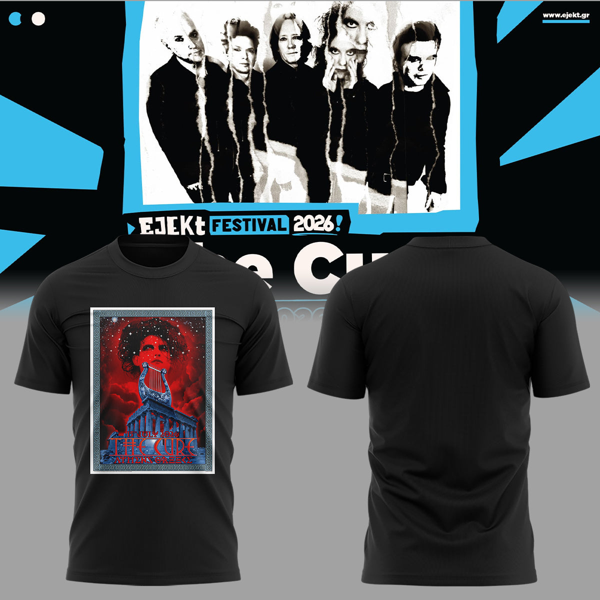 Limited Edition EJEKT Festival 2026 in Athens 🎸🌹 Shirt