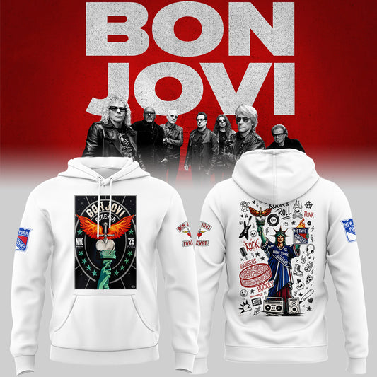 Limited Edition Bon Jovi Forever Tour 2026 Hoodie