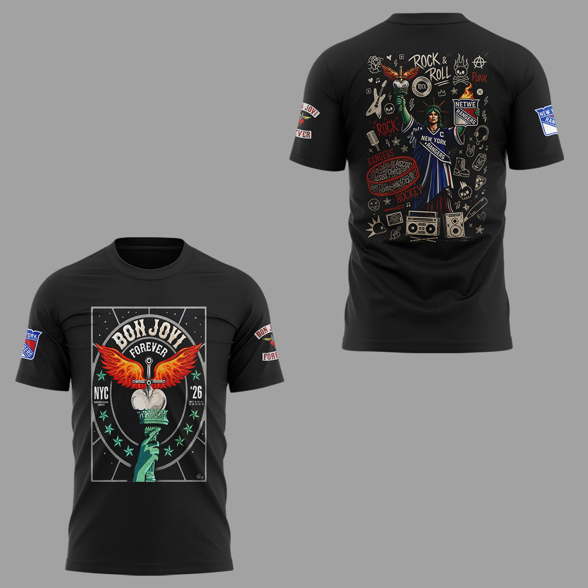 Limited Edition Bon Jovi Forever Tour 2026 tshirt
