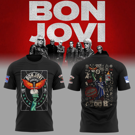 Limited Edition Bon Jovi Forever Tour 2026 tshirt