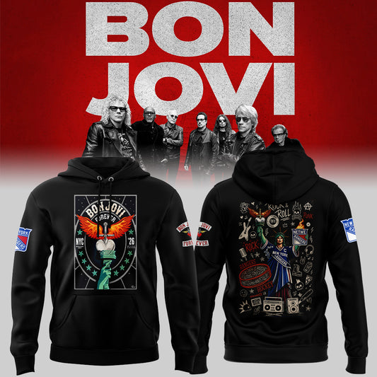 Limited Edition Bon Jovi Forever Tour 2026 Hoodie
