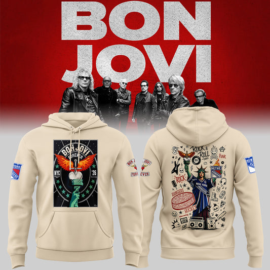 Limited Edition Bon Jovi Forever Tour 2026 Hoodie