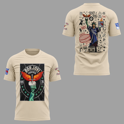 Limited Edition Bon Jovi Forever Tour 2026 tshirt