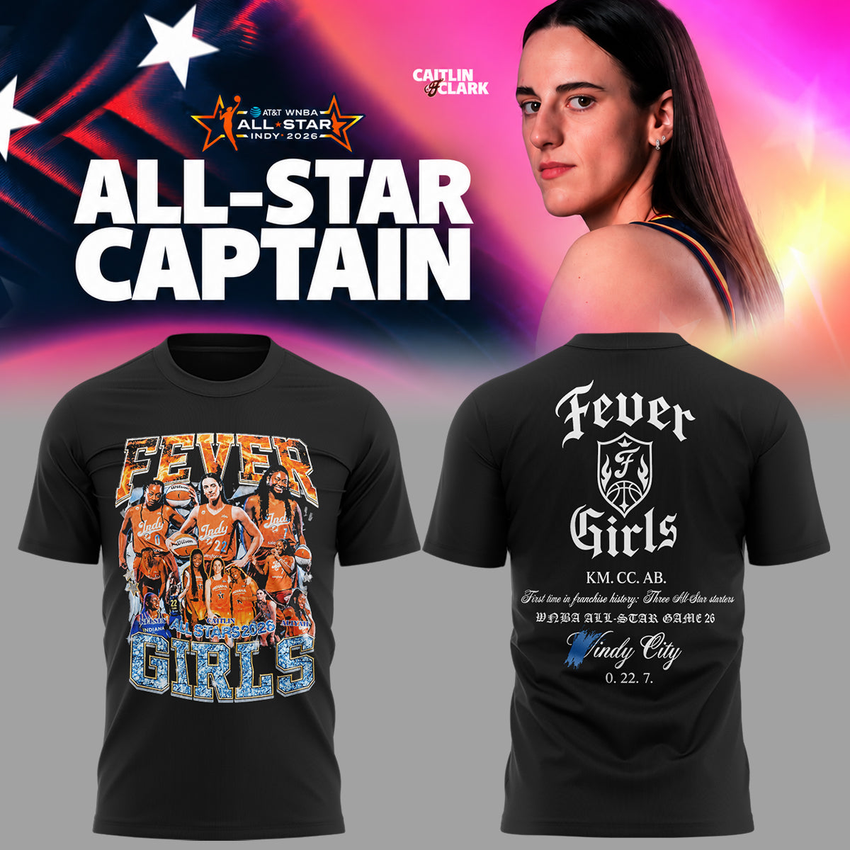 Limited Edition Indiana Fever WNBA All-Star 2026 TShirt