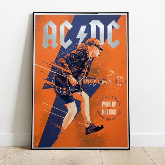 Poster AC/DC At Denver Event - Power Up Tour 2026 - Empower Filed at Mile High Poster