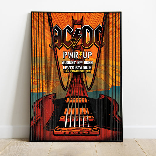 Limited Edition Power Up Tour 2026 At Levi’s Stadium,CA Poster