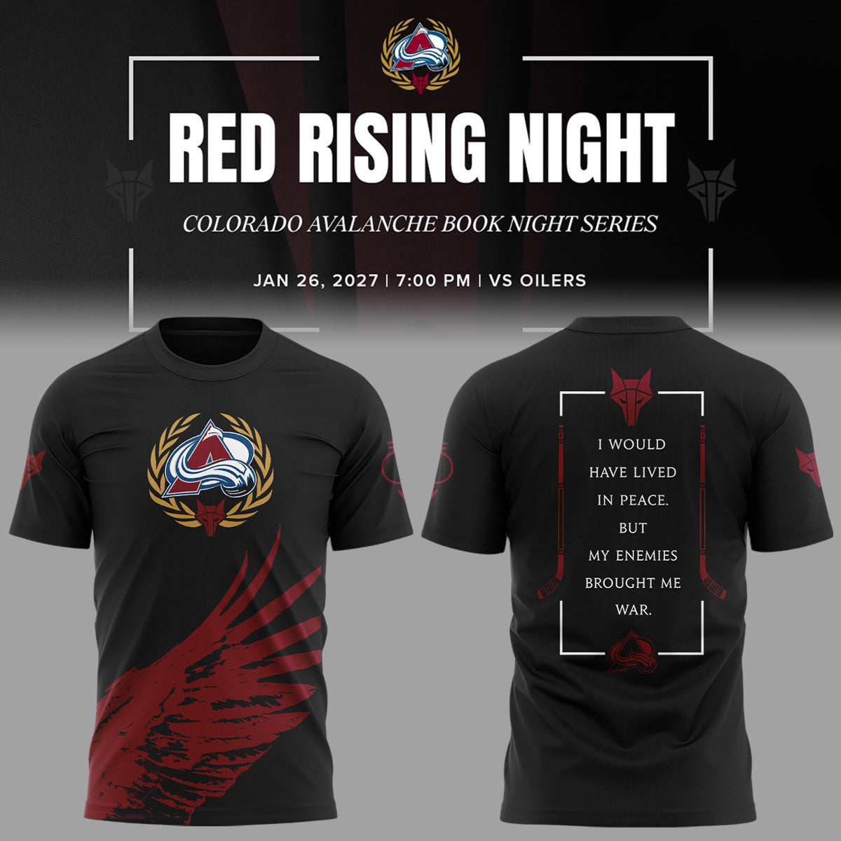 Limited Edition Red Rising Night Shirt