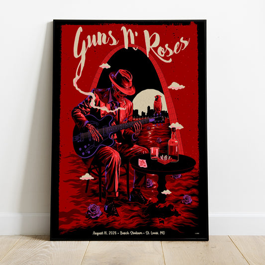 Limited Edition Guns N’ Roses Tour 2026 poster