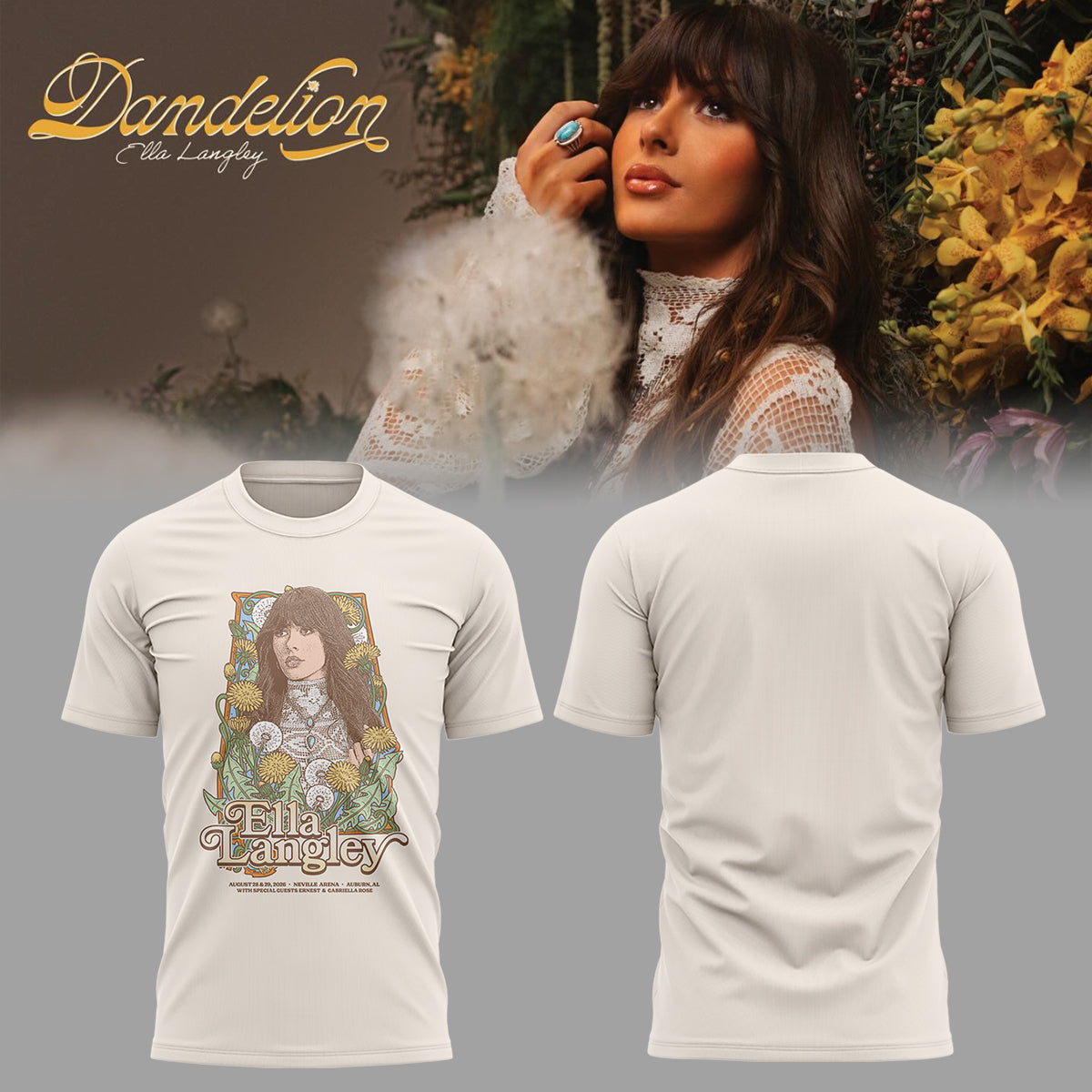 E.Langley “The Dandelion Tour” in Auburn,AL Shirt