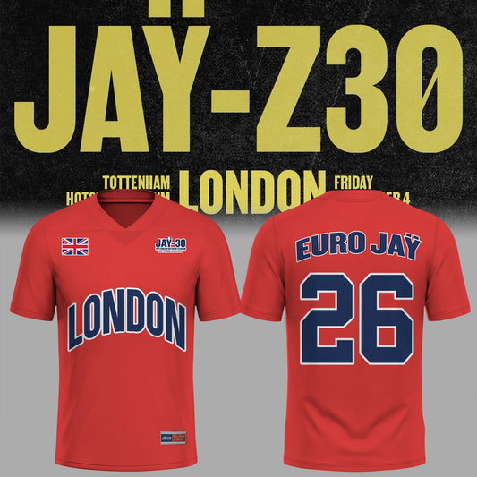 Limited Edition J-Z30 Tour LONDON Football Jersey